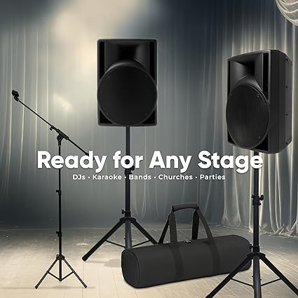 BOWENS 10 Inch PA System with Microphone – Portable DJ Speakers with Bluetooth, USB/SD, LCD Display & Remote Control – Pro 10" PA Speaker System, 150W RMS Big Speaker for Parties & Events - Image 5