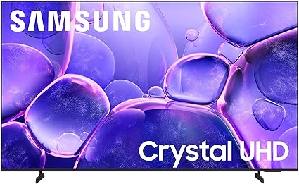 Samsung 65-Inch Class Crystal UHD U8000F 4K Smart TV (2025 Model) Endless Free Content, Crystal Processor 4K, MetalStream Design, Knox Security, Alexa Built-in