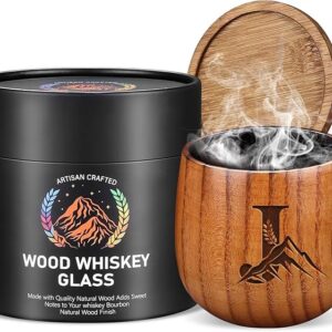 Charred Wooden Whiskey Glasses